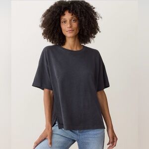 Marine Layer Sadie Vintage Slub Oversized Tee sz S - Black